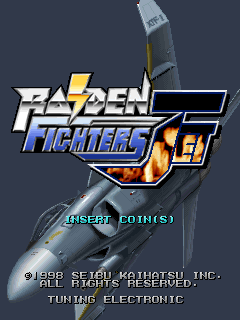 Raiden Fighters Jet Title Screen